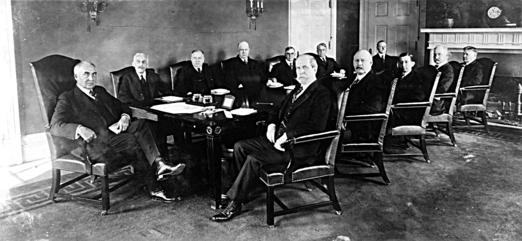 Presidente Warren G. Harding and the Poker Cabinet