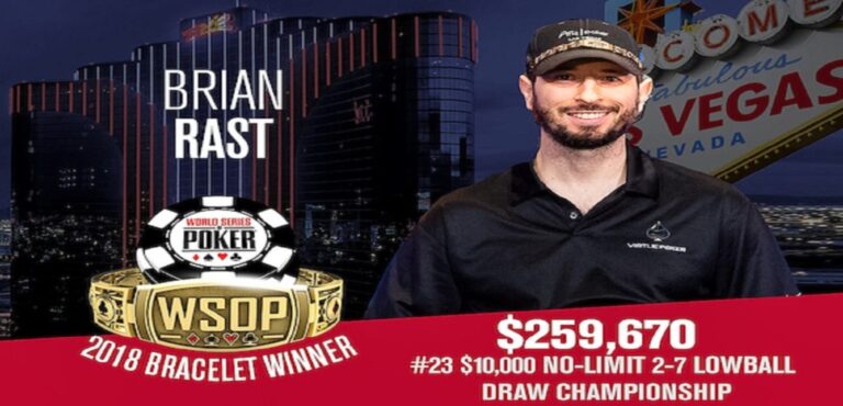 WSOP 2018 – Dario Sammartino sfiora il braccialetto al 2-7 Lowball Draw che va a Brian Rast