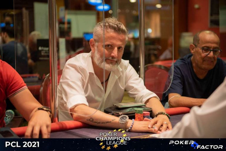 PCL 2021 – Chipcount Day 1B Maiullari Angelo chipleader day 1B PCL Poker Champions League