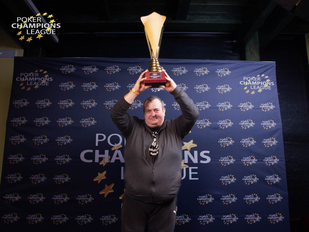 Luciano Frezza vincitore trofeo poker champions league pcl 2022 san marino